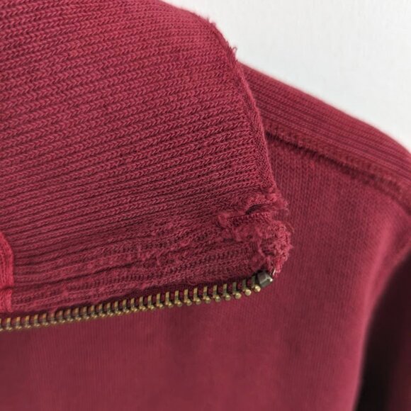 MARTIN + OSA Red Zip Neck Long Sleeve Sweatshirt - Picture 6 of 14